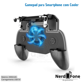 JOYSTICK GAMEPAD PARA SMARTPHONE COM COOLER KNUP