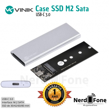 CASE USB-C 3.0 SSD M2 SATA VINIK
