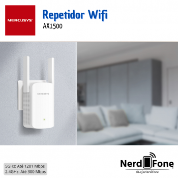 REPETIDOR WI-FI DUAL BAND AX1500 MERCUSYS; WIFI 6 AESY MESH