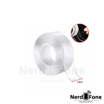 FITA ACRILICA DUPLA FACE 1.8x200cm