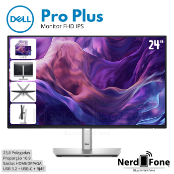 MONITOR DELL PRO PLUS; IPS 24“ FHD 100HZ P2425H