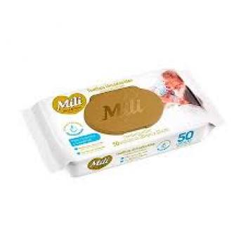 TOALHINHA LENÇO UMEDECIDO MILI LOVE&CARE 50UN