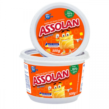 Sabão Pasta Vegetal + Brilho Assolan 500g