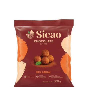 CHOCOLATE EM PÓ SICÃO 50% AMARGO 1KG