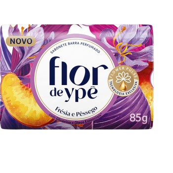 SABONETE FLOR YPE SUAVE FRESIA/PESSEGO