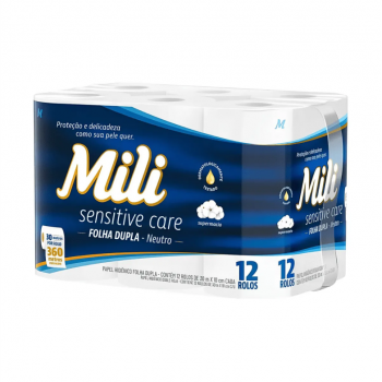PAPEL HIGIENICO MILI FOLHA DUPLA NEUTRO L12P11