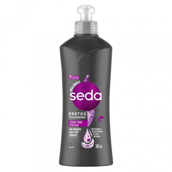 CREME DE PENTEAR SEDA PRETOS LUMINOSOS
