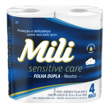 PAPEL HIGIÊNICO MILI FOLHA DUPLA NEUTRO