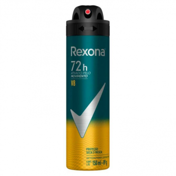 DESODORANTE AER. REXONA MASCULINO V8 48H 150ML