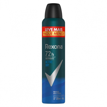 DESODORANTE AER. REXONA MASCULINO ACTIVE 48H 250ML