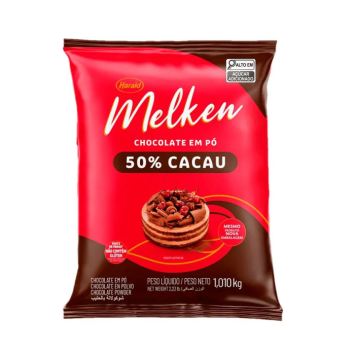 CHOCOLATE EM PÓ MELKEN 50% AMARGO 1KG