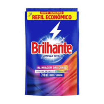 LAVA ROUPA LÍQUIDO BRILHANTE LIMPEZA TOTAL 700ML