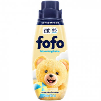 Amaciante Fofo Concentrado Amarelo Chamego 500 ml