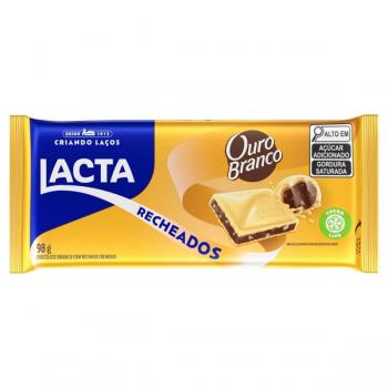 BARRA DE CHOCOLATE LACTA OURO BRANCO 80G
