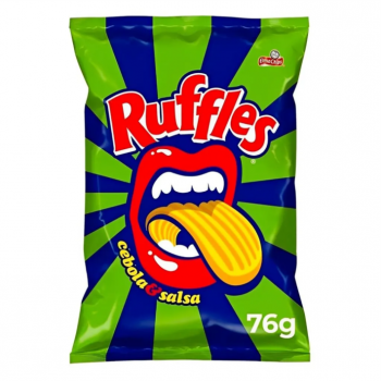 RUFFLES CEBOLA E SALSA ELMA CHIPS 68G