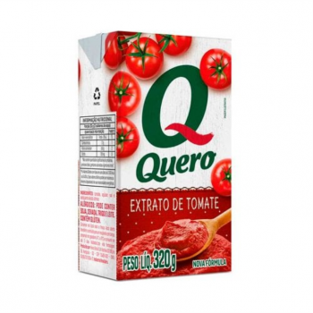 EXTRATO DE TOMATE QUERO 320G