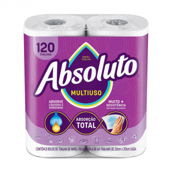 PAPEL TOALHA ABSOLUTO FOLHA DUPLA