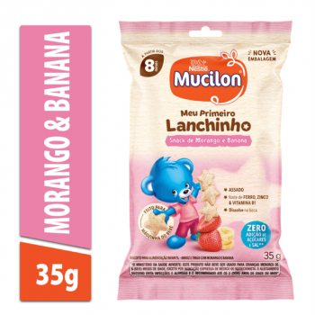 MUCILON SNACKS MORANGO & BANANA 35G