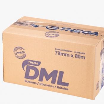 Thega Caixa de Bobina Térmica Branca DML PDV c/ 30 Bobinas 79X40m 48G 1Via