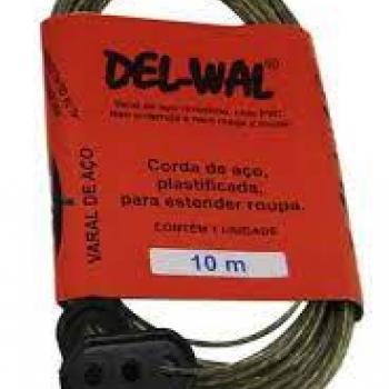 VARAL DE ACO REVESTIDO PLASTICO 20M DEL-WAL
