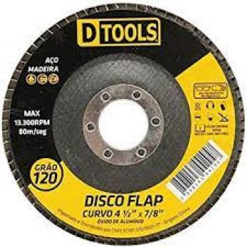 DISCO FLAP CURVO 4,5 GRÃO 120
