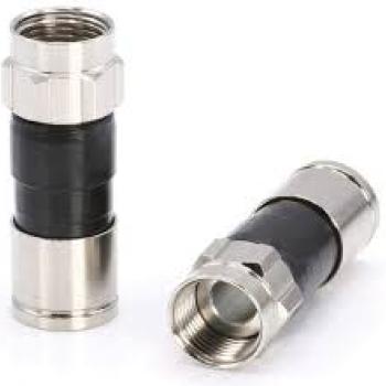 CONECTOR F DE COMPRESSAO P/RG6 59P-COAXIAL