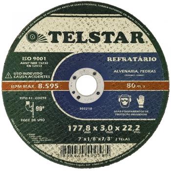 DISCO REFRATARIO 7´ 2 TELAS - TELSTAR