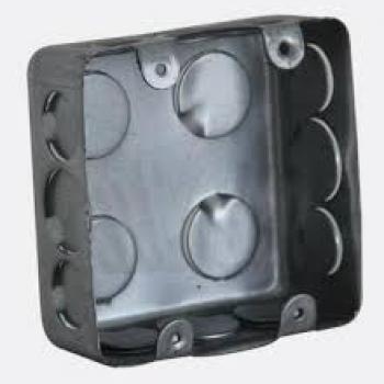 CAIXA FERRO 4X4 P/ LUZ QUADRADA