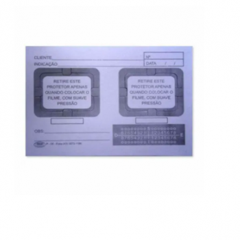 .CARTÃO PARA RAIO X 2 FUROS 100UN - AF DO BRASIL