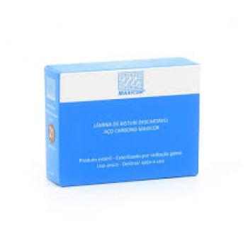 .LAMINA DE BISTURI DESCARTAVEL ACO CARBONO - N. 12 - MAXICOR (unitario)