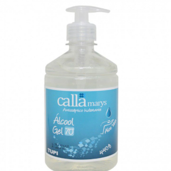 .Alcool gel 70% antisseptico hidratante aloe vera com bomba dosadora tipo pump 440g