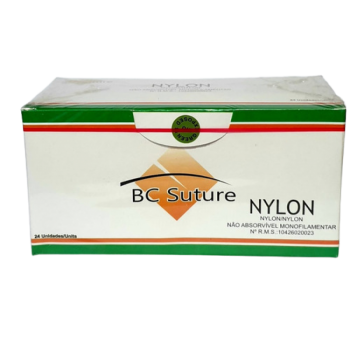 .FIO DE SUTURA SEDA CX COM 24UN BC SUTURE-3/0