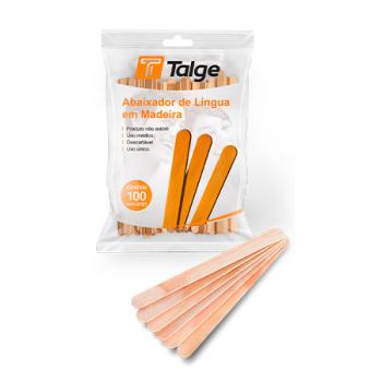 Abaixador de lingua em madeira cx com 100un - TALGE