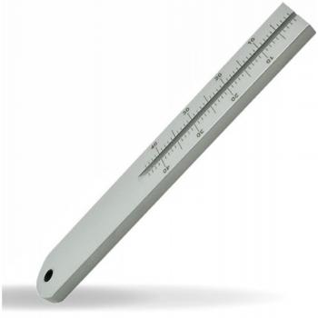 .INSTRUMENTAL - REGUA ENDO MILIMET ALUMIN 40MM - AUTOCLAVAVEL / MAQUIRA