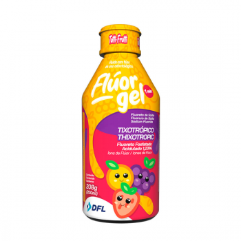 .FLÚOR GEL ACIDULANTE 1,23% - TUTTI FRUTTI - 200ML  - DFL