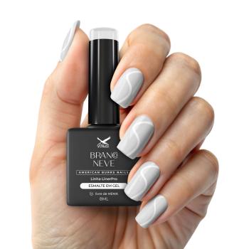 Esmalte em Gel Branco Neve - Linha Essencial 8ml  American Burrs Nails