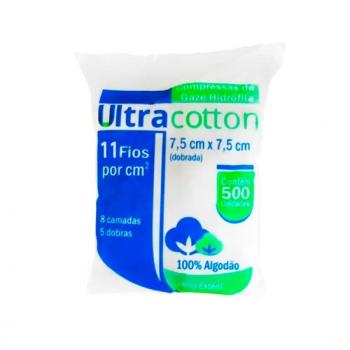 .COMPRESSA DE GAZE 11 FIOS 500UN - ULTRACOTTON MELHORMED