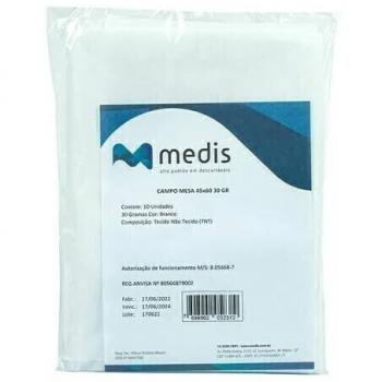 .Campo fenestrado c/10 - tamanho 45x45 - 30 GR - MEDIS