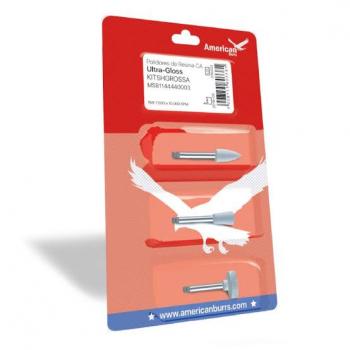 .MINI KIT P/ POLIMENTO DE RESINA ULTRA-GLOSS (GRAN FINA) - CA