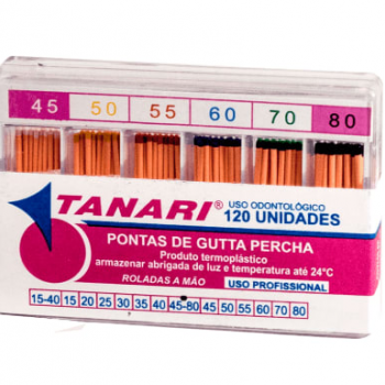 .GUTAPERCHA CALIBRADA N 45-80 - 120 UNID.