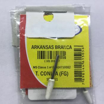 .PONTA ARKANSAS PEDRA BRANCA TR. CONICA 1,6MM - FG N.122 - DEDECO