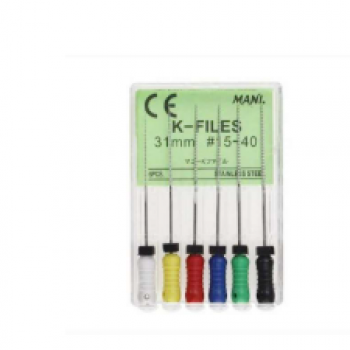 .LIMA K-FILES MANI 31MM N 45-80 6UNID.