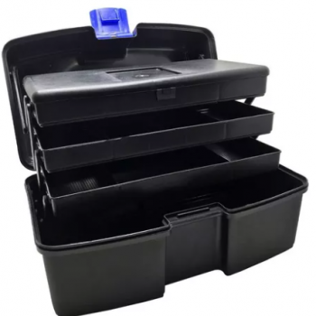 .MALETA PREMIUM 3 BANDEJAS PRETA