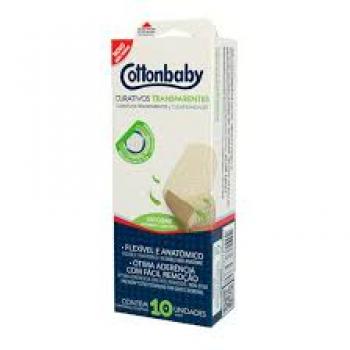 .CURATIVO TRANSPARENTE 10UNID- COTTONBABY