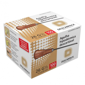 .AGULHA DESC EST 13 X 0,45 MM DESCARPACK