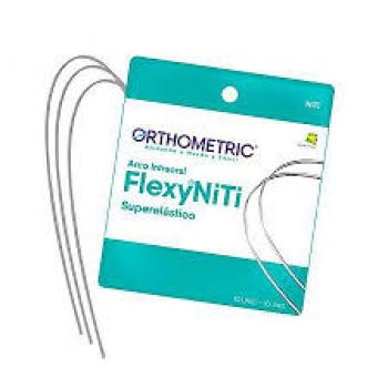 .Arco Flexy NiTi Superelastico Retangular - 0,017x0,025 Inferior - ORTHOMETRIC- 52.10.2517