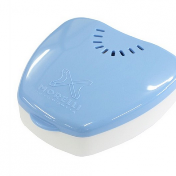 .CAIXA P/ APARELHO ORTODONTICO/PORTA MOLDEIRA DE BOLSO - AZUL - 80.04.211 - MORELLI