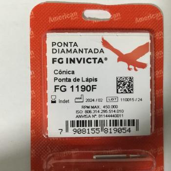 .PONTA DIAMANTADA INVICTA CONICA PONTA DE LAPIS 1190F - FG