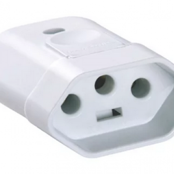 *PLUG 2P+T JUNÇÃO FEMEA*