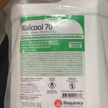 .ALCOOL RIALCOOL 70. 5L - RIOQUIMICA